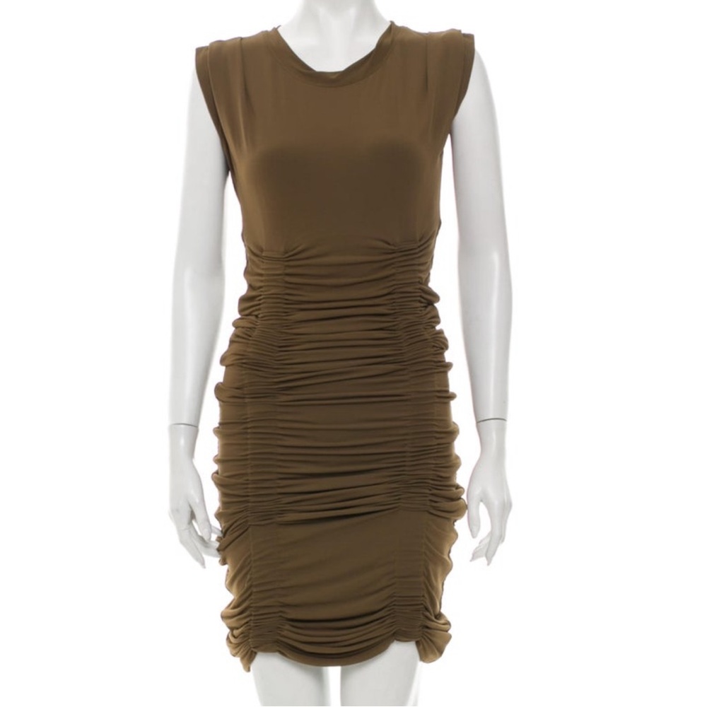 Alexander Wang Army Olive Green Bodycon Dress